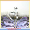 crystal swan figurine, crystal swan model for wedding souvenir gifts